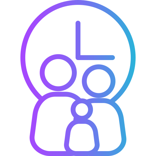 familie Generic gradient outline icoon