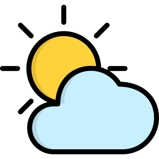 chmury i słońce Generic color lineal-color ikona