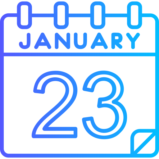 January Generic gradient outline icon