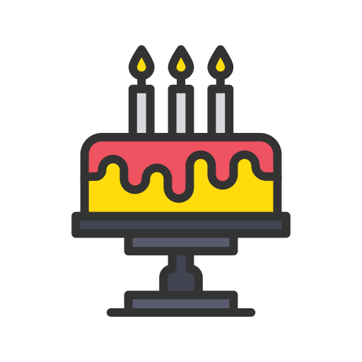 Birthday cake Generic color lineal-color icon