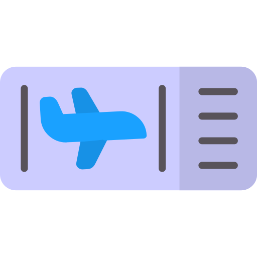 biglietto aereo Generic color fill icona