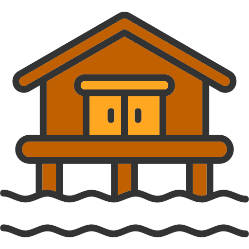 Beach house Generic color lineal-color icon