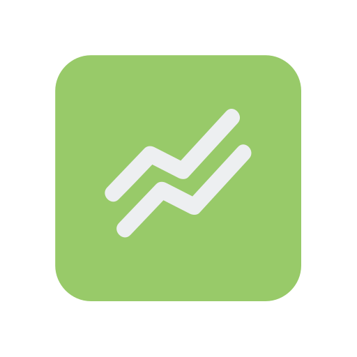 Line chart Generic color fill icon
