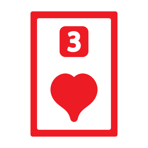 drie van harten Generic color fill icoon