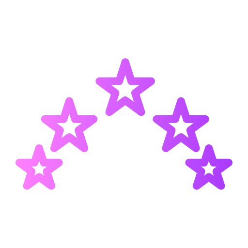 5 estrellas Generic gradient outline icono