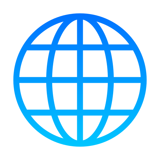 globus Generic gradient outline icon