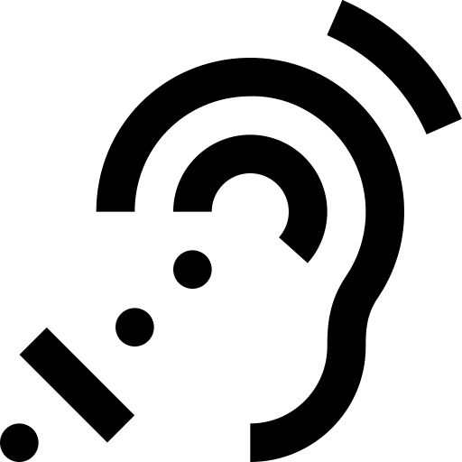 hören Generic black outline icon