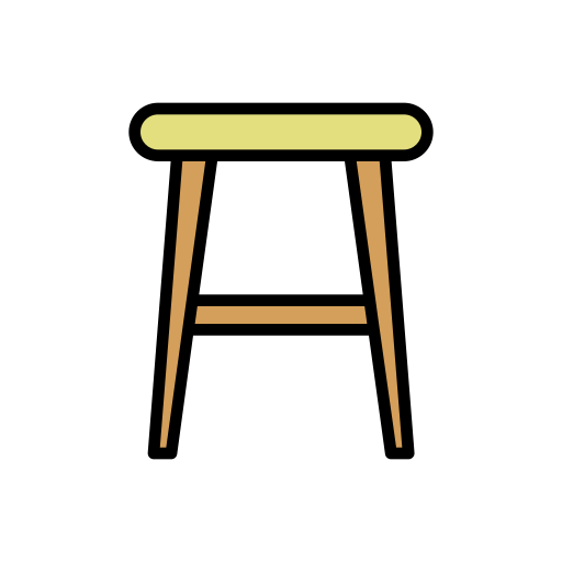 stołek Generic color lineal-color ikona