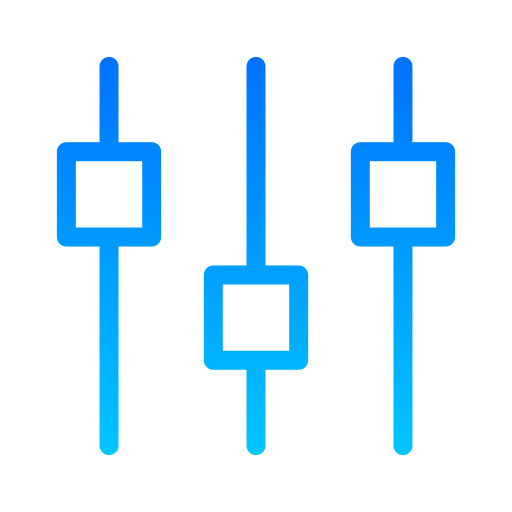 configuración Generic gradient outline icono