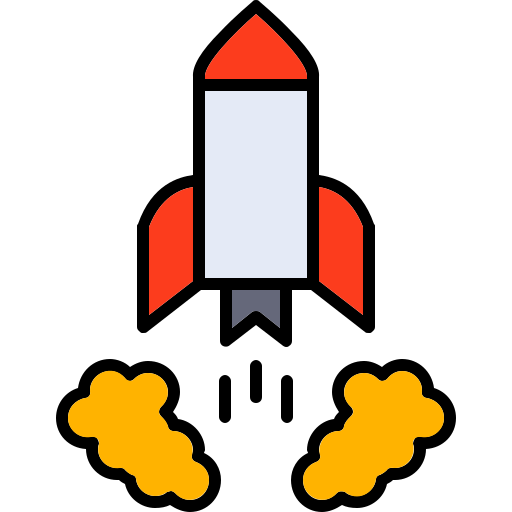 Запуск ракеты Generic color lineal-color иконка