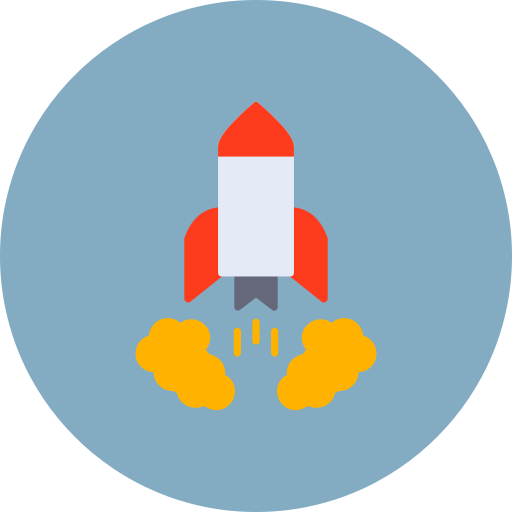 로켓 발사 Generic color fill icon
