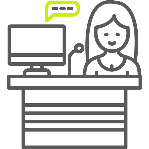 Receptionist Generic color outline icon