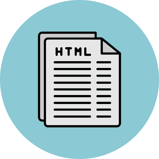 Html file Generic color lineal-color icon