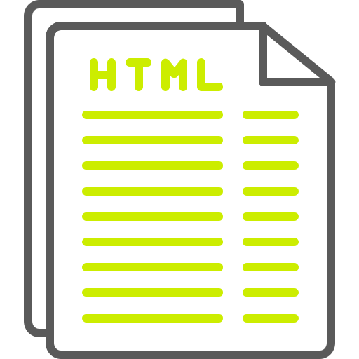 html 파일 Generic color outline icon