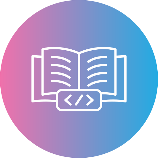 Coding book Generic gradient fill icon