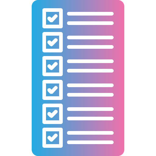 checkliste Generic gradient fill icon