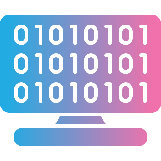 Binary code Generic gradient fill icon