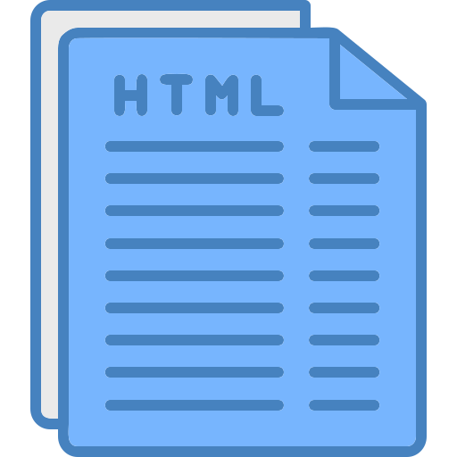 html-datei Generic color lineal-color icon