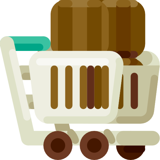 Shopping trolley Adib Sulthon Flat icon
