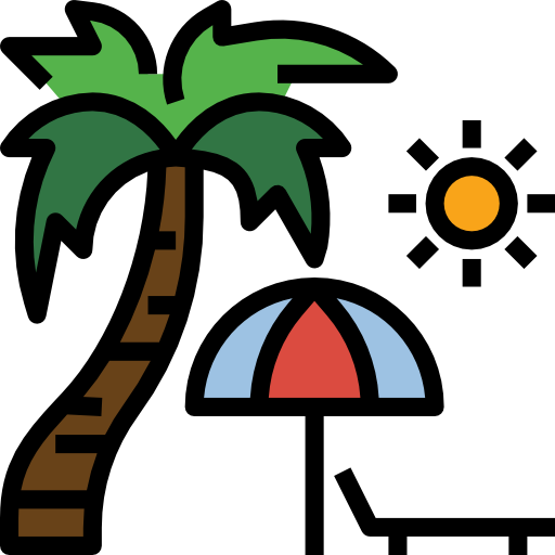 ビーチ dDara Lineal Color icon