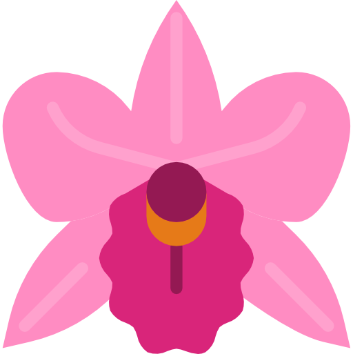 orquídea dDara Flat icono