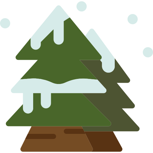 árbol de navidad dDara Flat icono