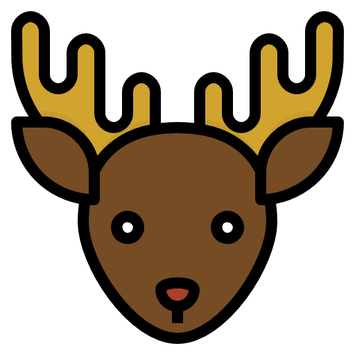 Reindeer dDara Lineal Color icon