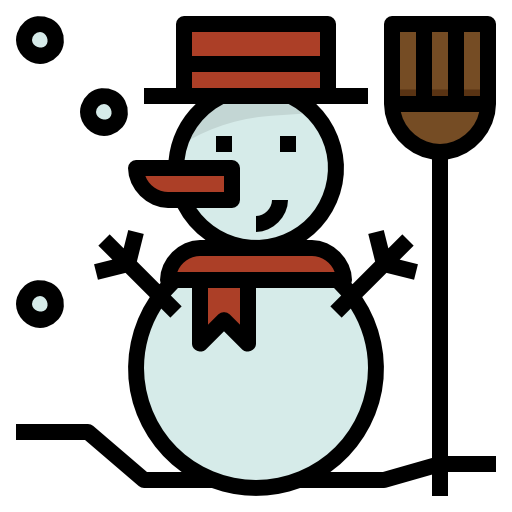 Snowman dDara Lineal Color icon