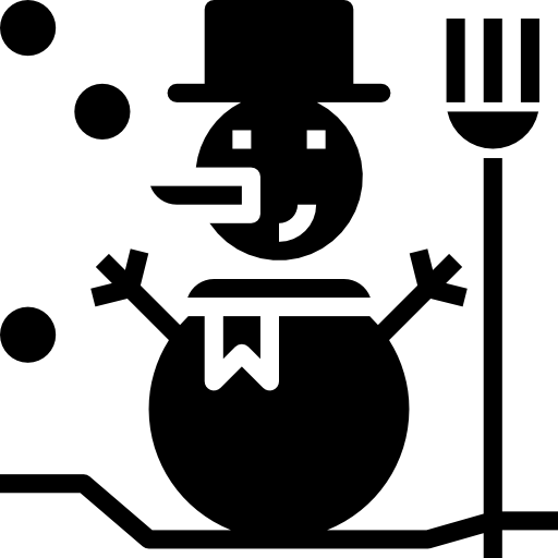 monigote de nieve dDara Fill icono