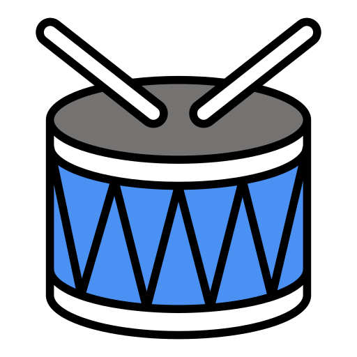 Drums Generic color lineal-color icon