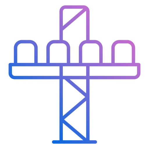 Drop tower Generic gradient outline icon