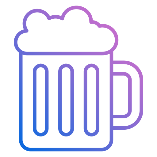 vaso de cerveza Generic gradient outline icono