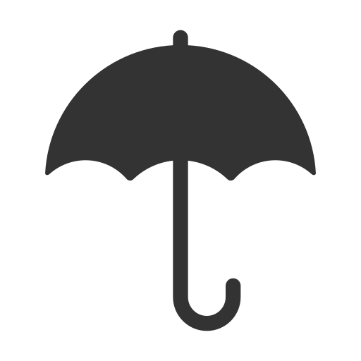 paraguas Generic black fill icono