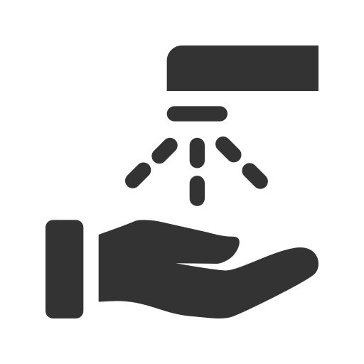 Washing hands Generic black fill icon