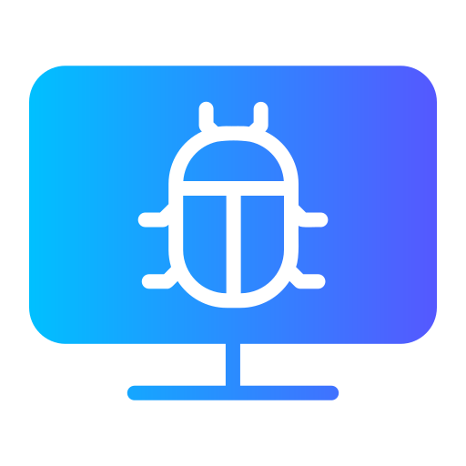 Computer bug Generic gradient fill icon