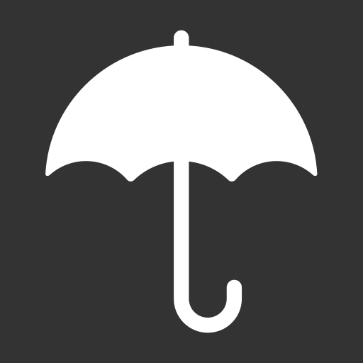 parasol Generic black fill ikona
