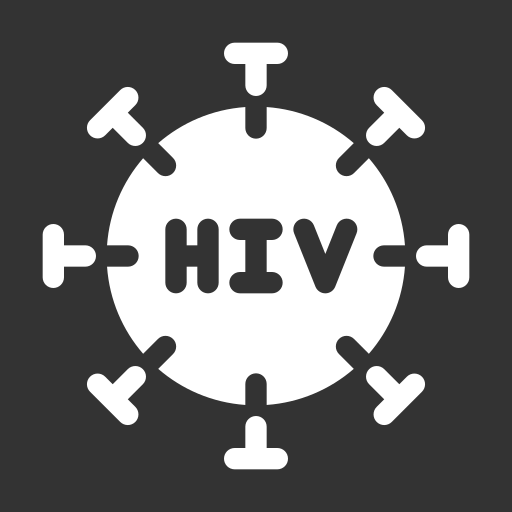 Hiv Generic black fill icon