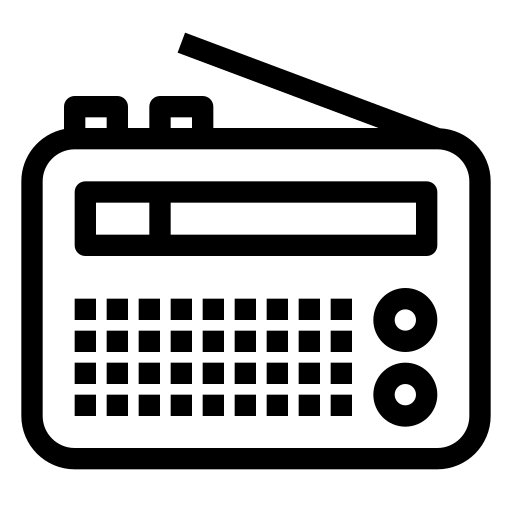 라디오 안테나 Generic black outline icon