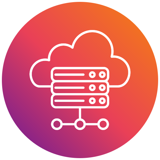 Cloud hosting Generic gradient fill icon