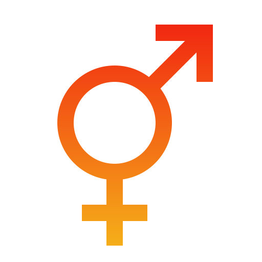 Transgender Generic gradient outline icon