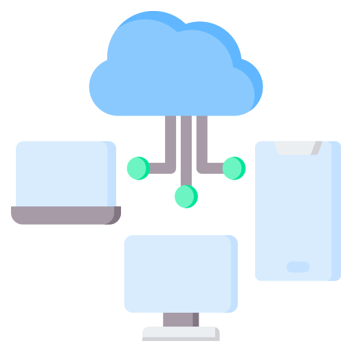 cloud netwerk Generic color fill icoon