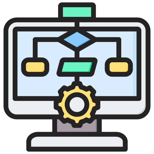 Algorithm Generic color lineal-color icon