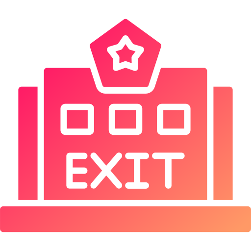 Exit Generic gradient fill icon