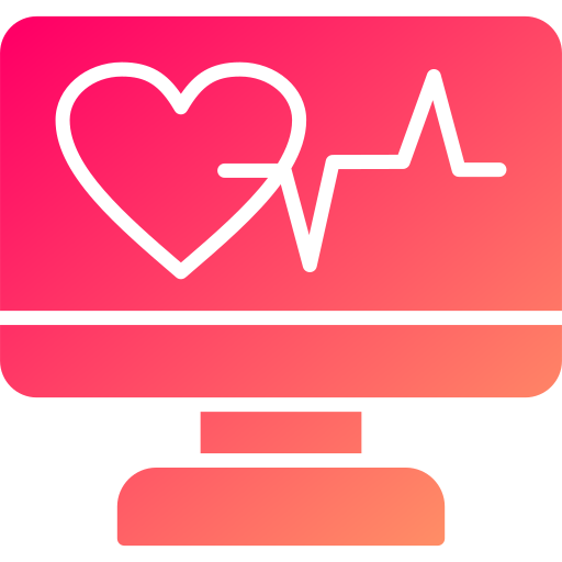 monitor de electrocardiograma Generic gradient fill icono