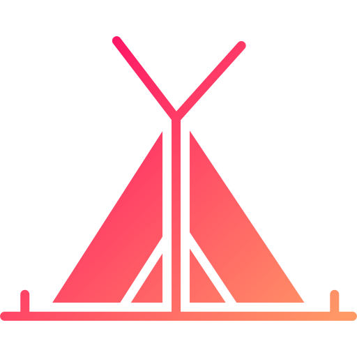 Tent Generic gradient fill icon
