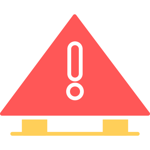 Caution sign Generic color fill icon