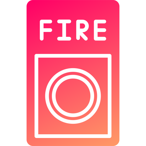 Fire button Generic gradient fill icon