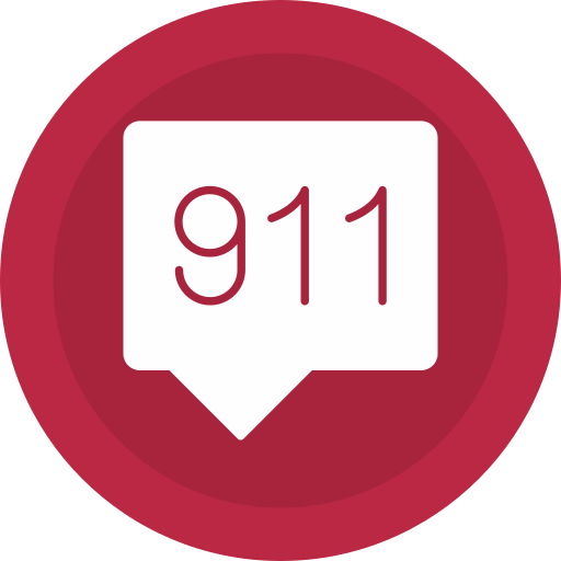 911 Generic color fill icon
