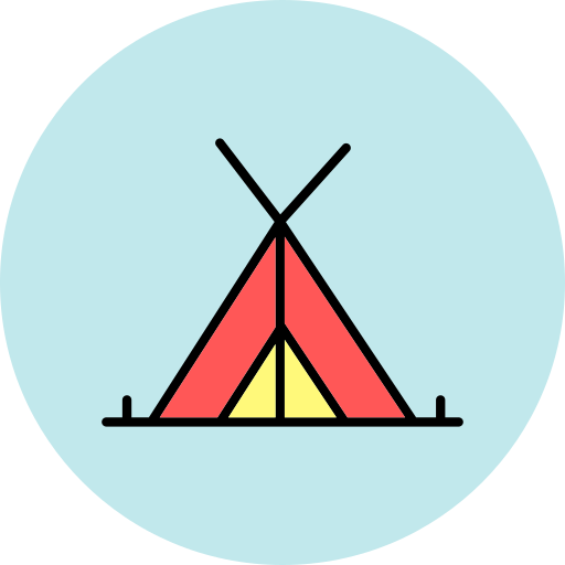 텐트 Generic color lineal-color icon