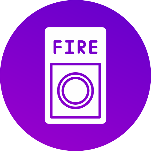 botón de fuego Generic gradient fill icono